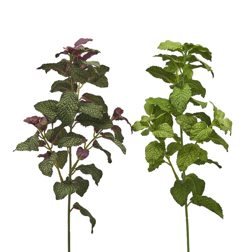 Celoroční umělé květiny - Máta řezaná umělá zelená mix 38cm