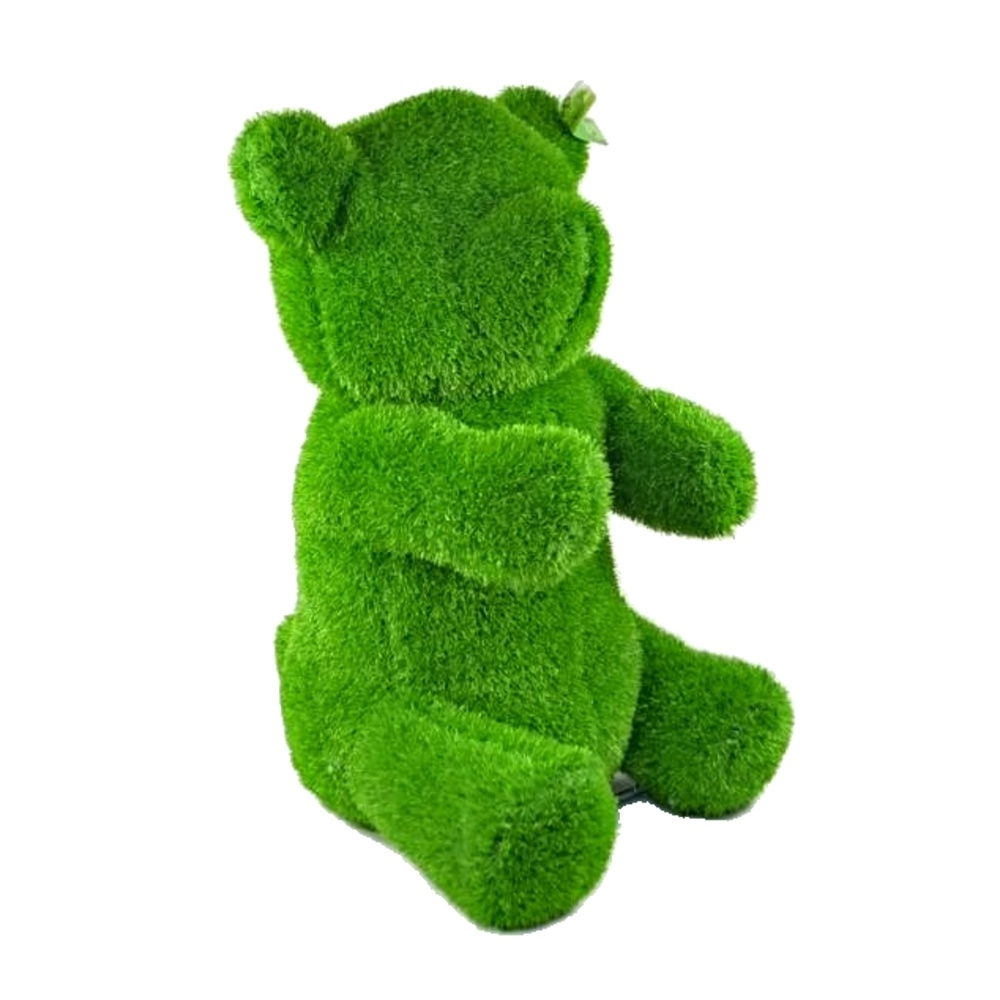 Doplňky do zahrady - Medvěd sedící z umělého trávníku (polyesteru) 80cm