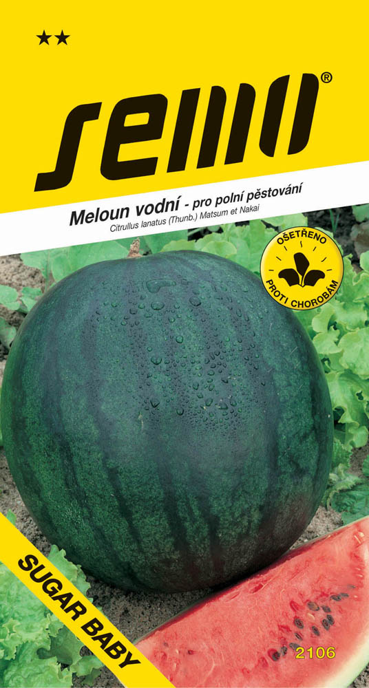 Osivo zeleniny - Meloun vodní Sugar Baby zelený