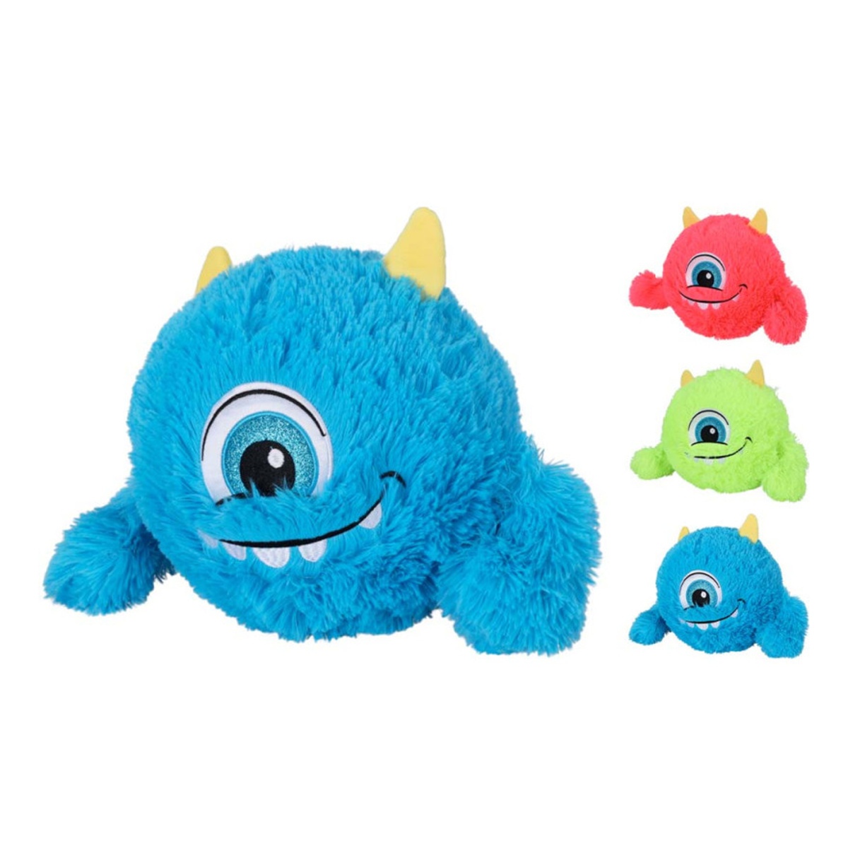 Dětské zboží - Míč nafukovací s plyšovým povlakem a pumpičkou mix 23cm