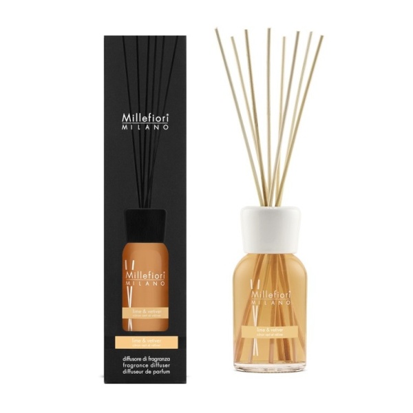 Difuzéry - Millefiori Difuzér NATURAL Lime & Vetiver 250ml