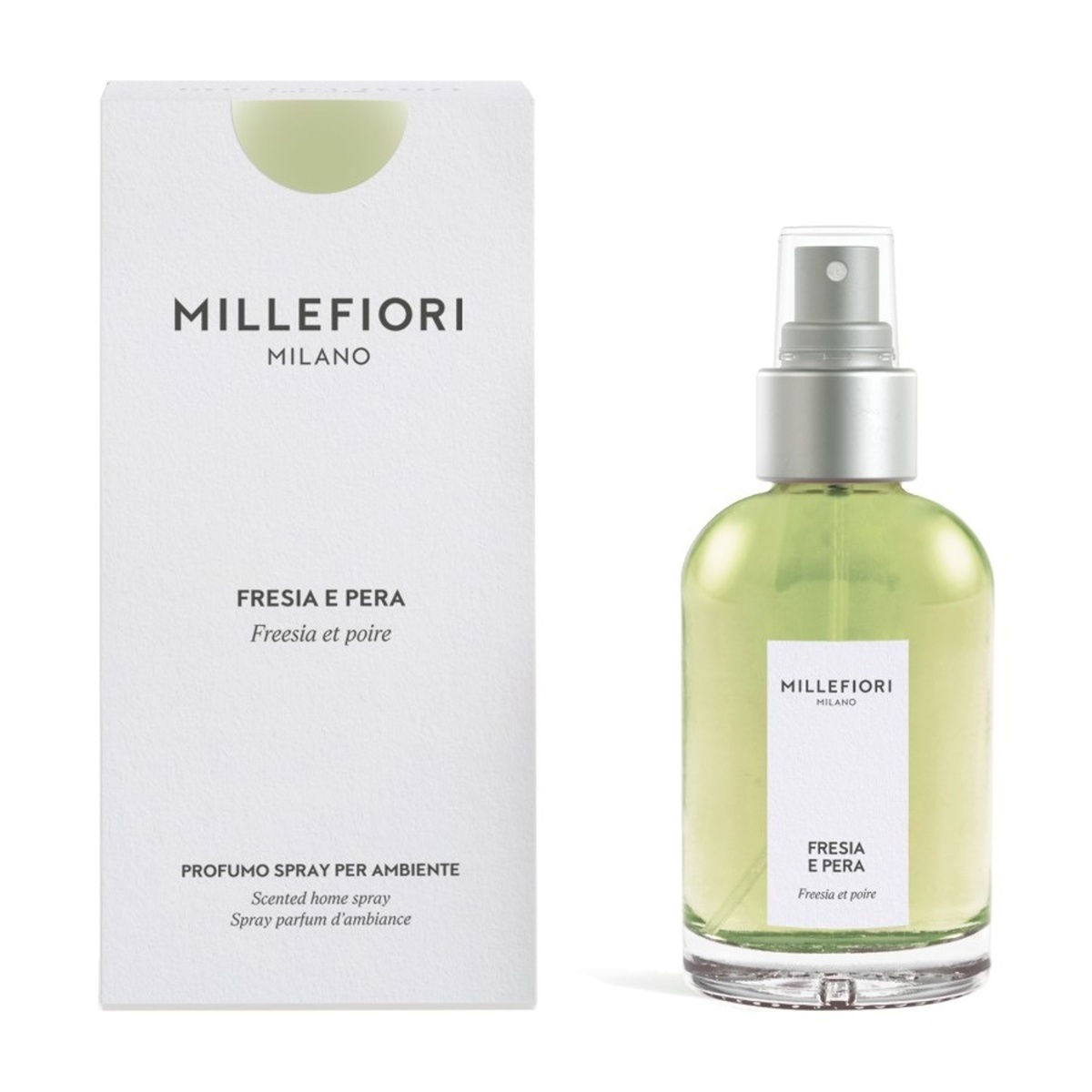 Vonné spreje Millefiori Milano - Millefiori interiérový sprej Fresia e Pera 100ml