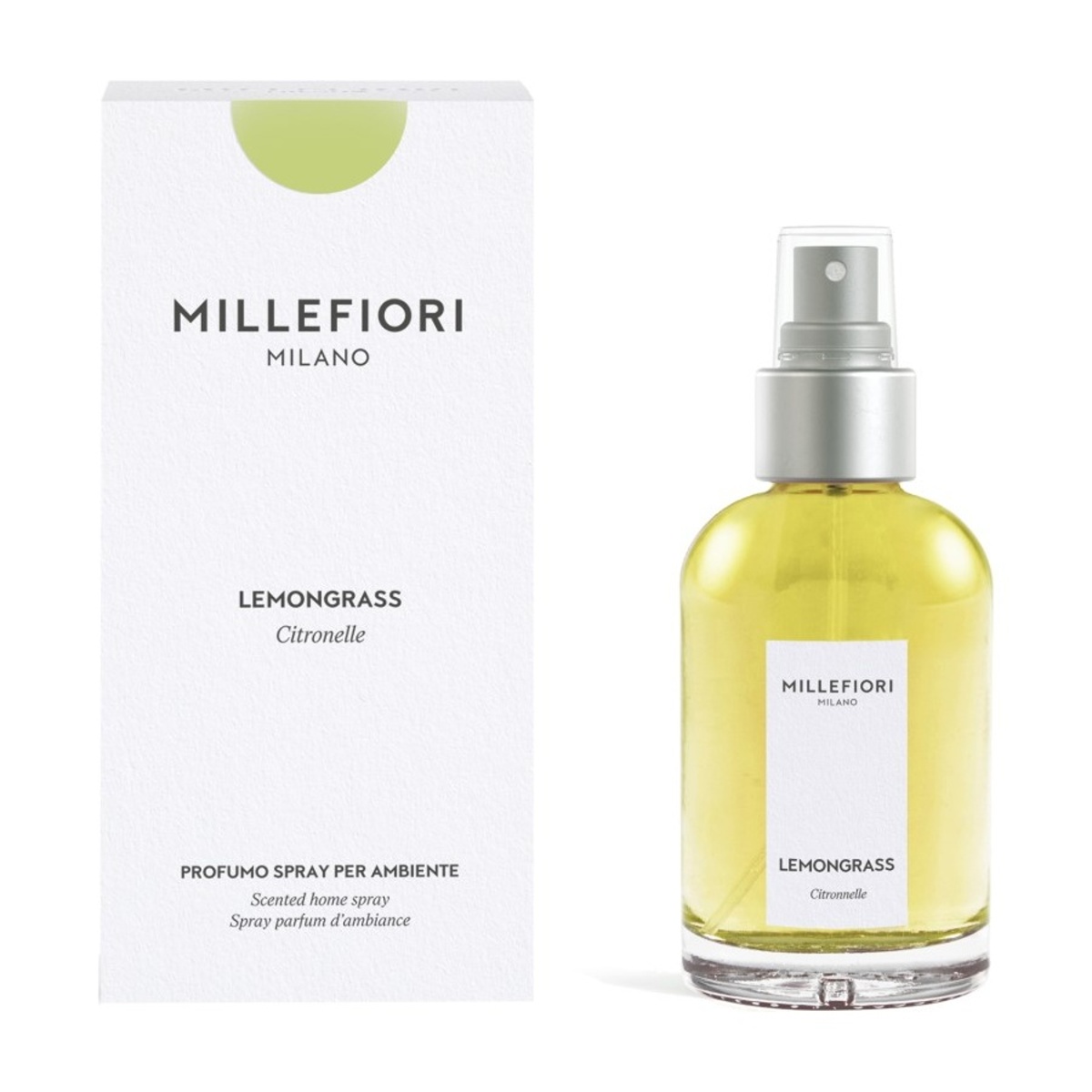 Vonné spreje Millefiori Milano - Millefiori interiérový sprej Lemongrass 100ml