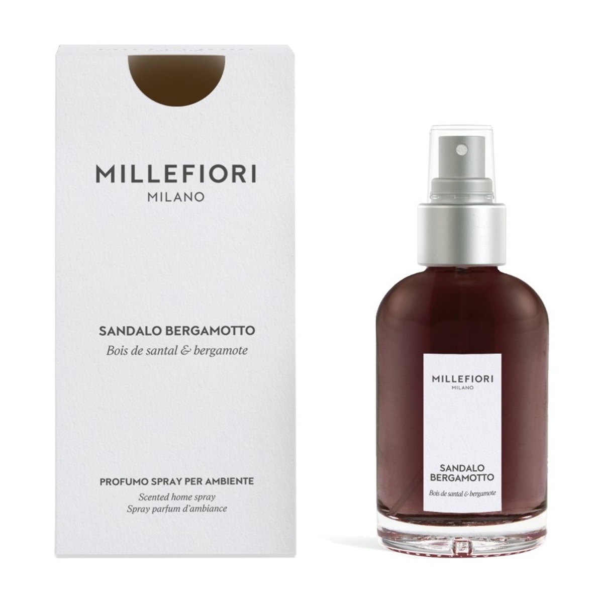 Vonné spreje Millefiori Milano - Millefiori interiérový sprej Sandalo Bergamotto 100ml