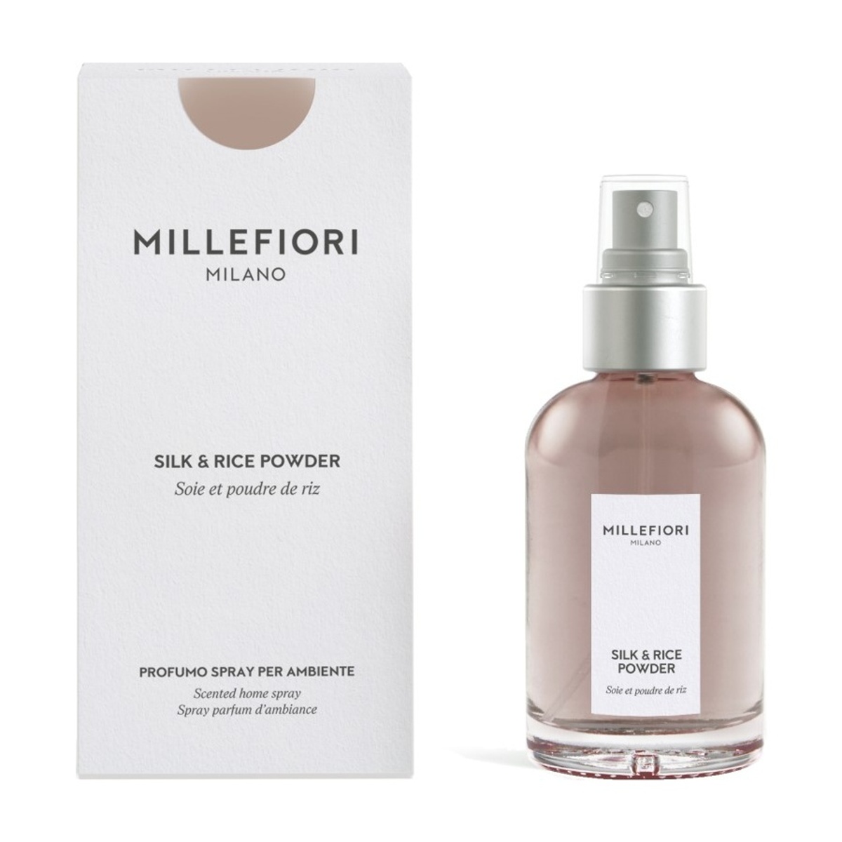 Vonné spreje Millefiori Milano - Millefiori interiérový sprej Silk & Rice Powder 100ml