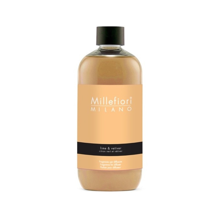 Difuzéry - Millefiori náplň pro difuzér NATURAL Lime & Vetiver 250ml
