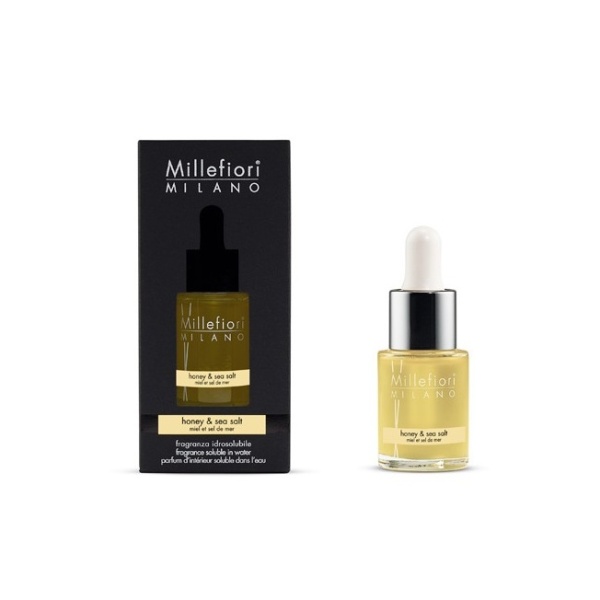 Vonné oleje Millefiori Milano - Millefiori Olej vonný NATURAL Honey & Sea Salt 15ml