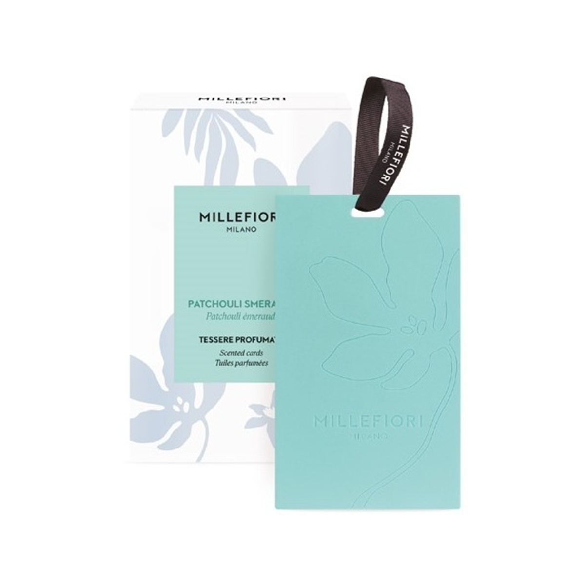 Parfémy a vůně na textil Millefiori Milano - Millefiori vonná karta Patchouli Smeraldo 3ks