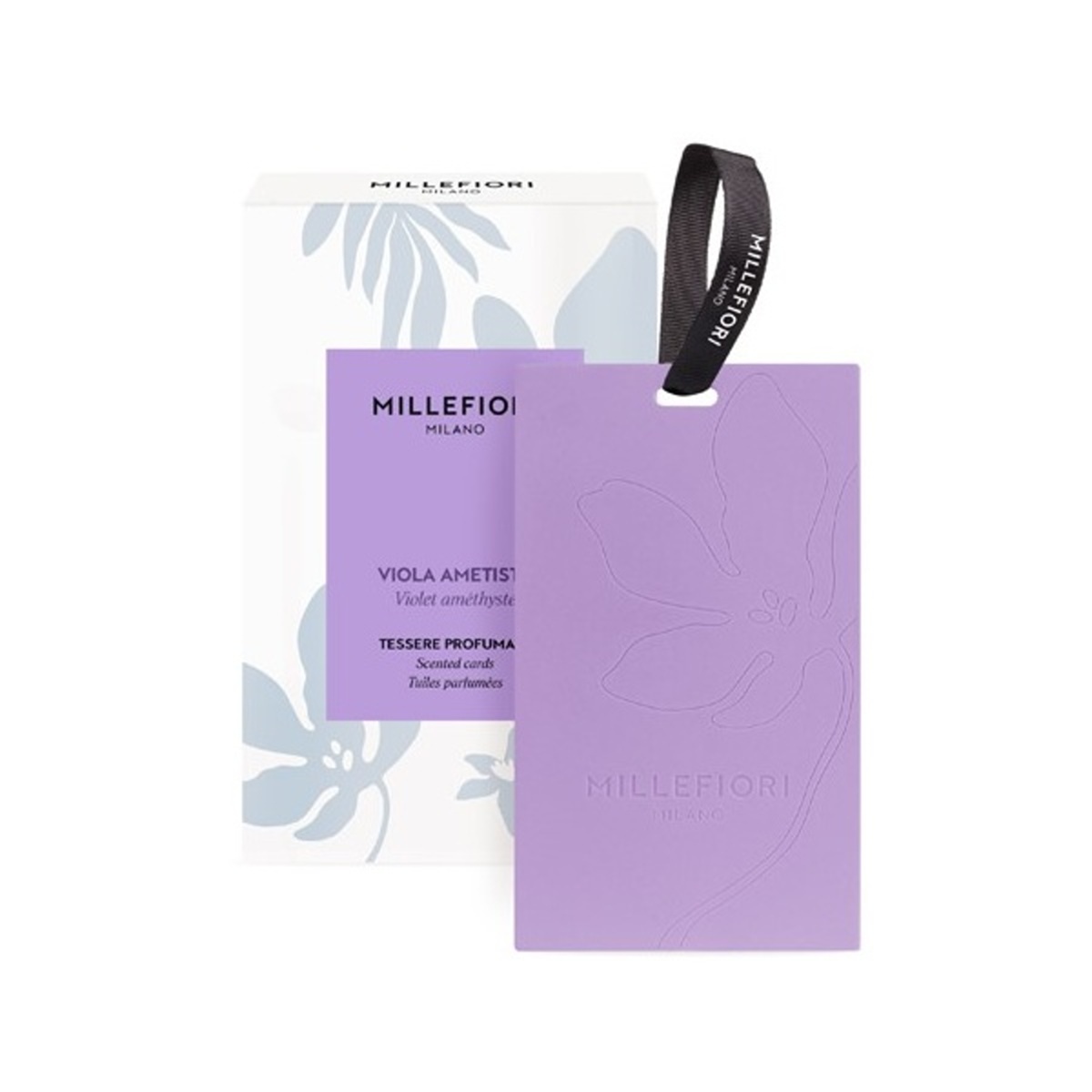 Parfémy a vůně na textil Millefiori Milano - Millefiori vonná karta Viola Ametista 3ks