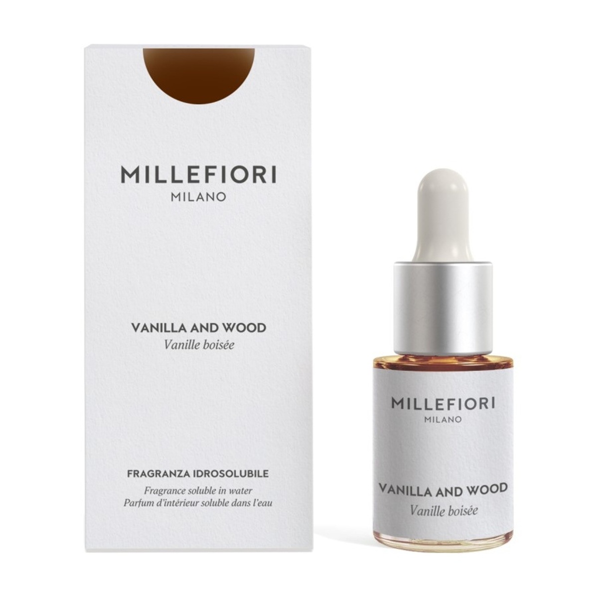 Vonné oleje Millefiori Milano - Millefiori vonný olej Vanilla & Wood 15ml