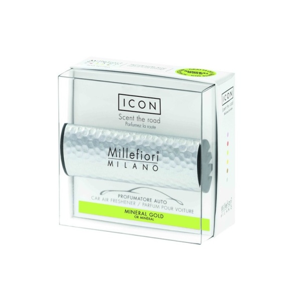 Vůně do auta Millefiori Milano - Millefiori Vůně do auta CAR METAL Mineral Gold