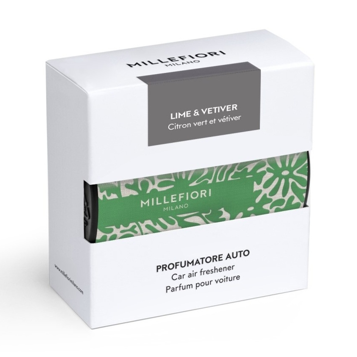 Vůně do auta - Millefiori Vůně do auta CAR TEXTIL FLORAL Lime & Vetiver