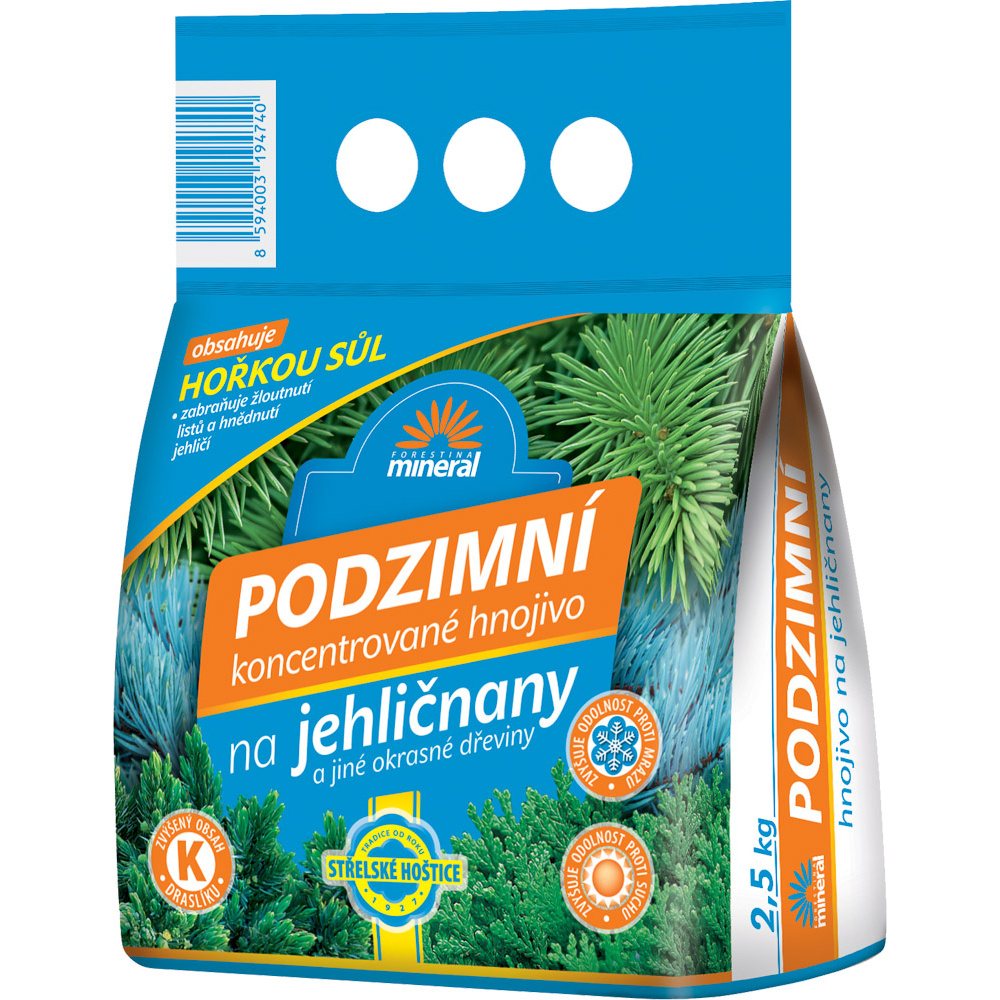 Hnojiva - Mineral Podzimní hnojivo na jehličnany 2,5kg