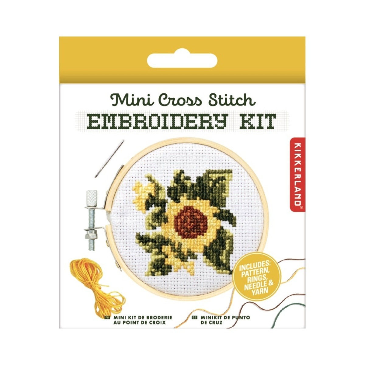 Dětské zboží - Mini sada na vyšívání slunečnice 10,5cm