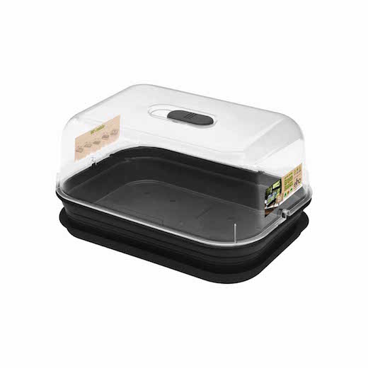 Předpěstování - Minipařeniště ELHO miska Grow Tray velikost M černá