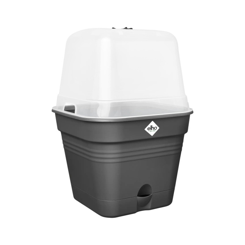 Předpěstování - Minipařeniště květináč ELHO Green Basic 1 living black 15cm