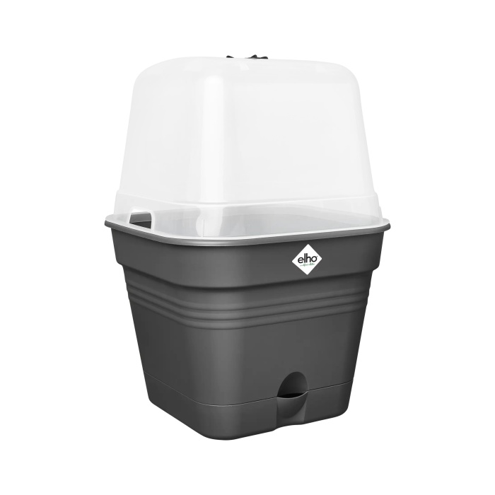 Předpěstování - Minipařeniště květináč ELHO Green Basic 1 living black 20cm