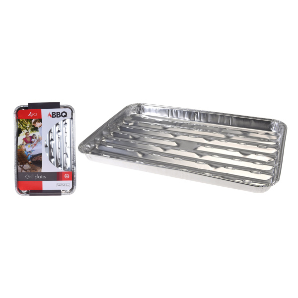 Grilování - Miska ALU grilovací 4ks 34cm