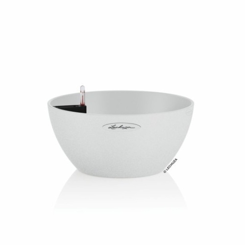 Květináče - Miska CUBETO Stone  set bílá 30cm