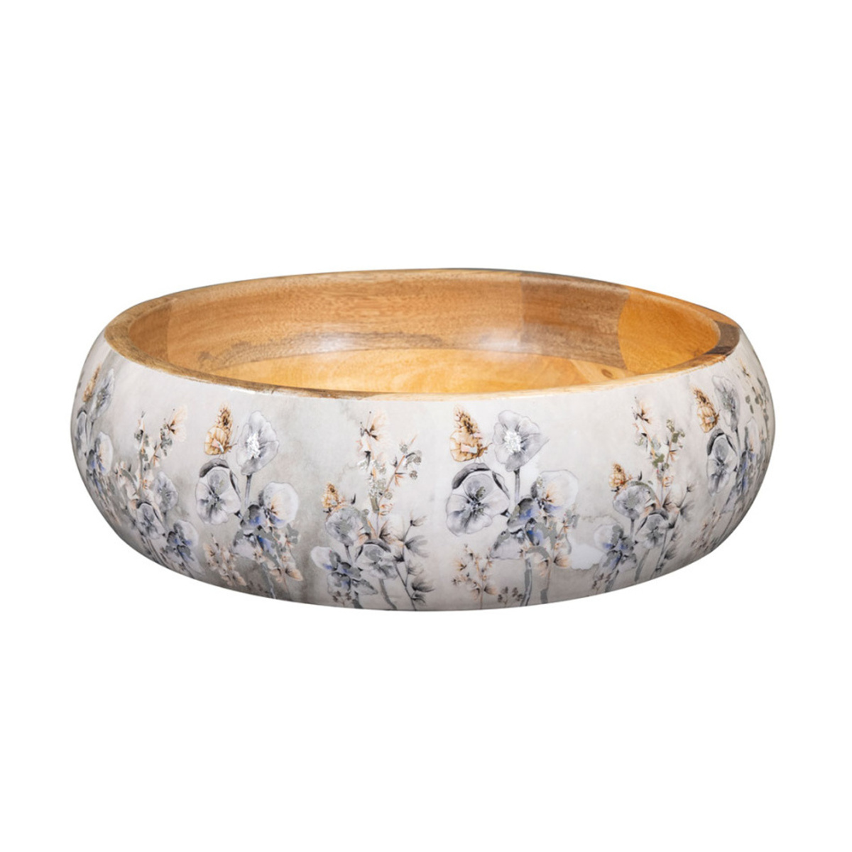 Misky a mísy - Miska kulatá dřevěná MOONLIGHT MEADOW s epoxidem 31cm