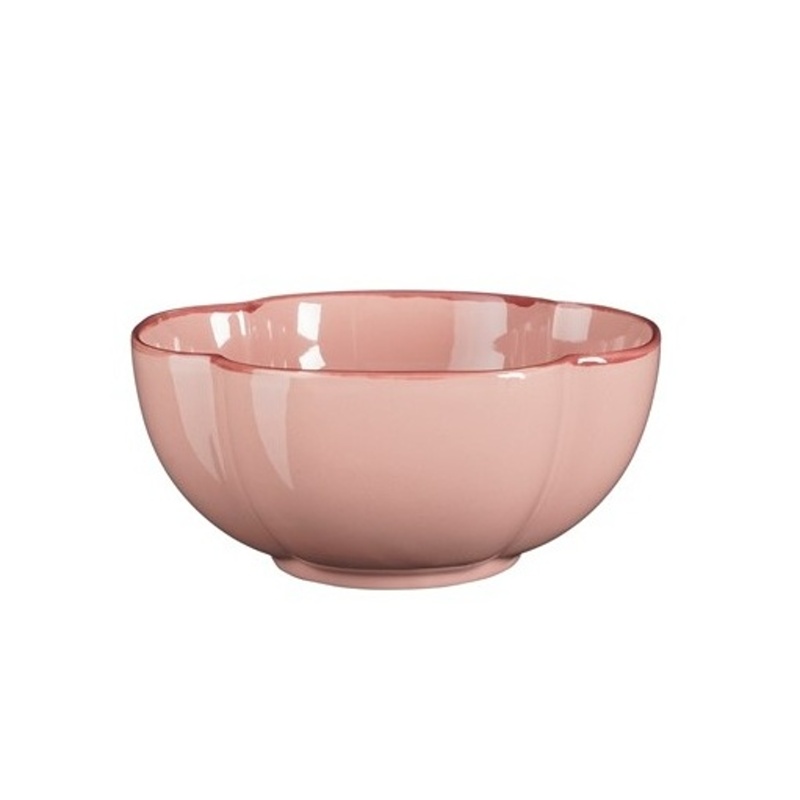 Misky a mísy - Miska kulatá kameninová FIRENZE sv.růžová 18cm