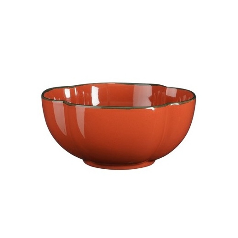 Misky a mísy - Miska kulatá kameninová FIRENZE terakotová 18cm