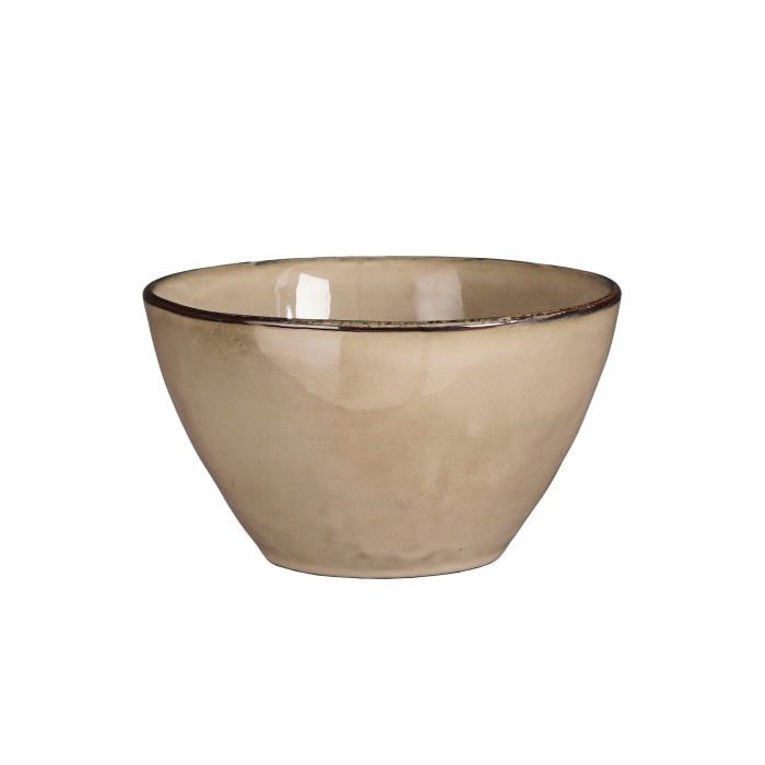 Misky a mísy - Miska kulatá keramická TABO krémová 14cm