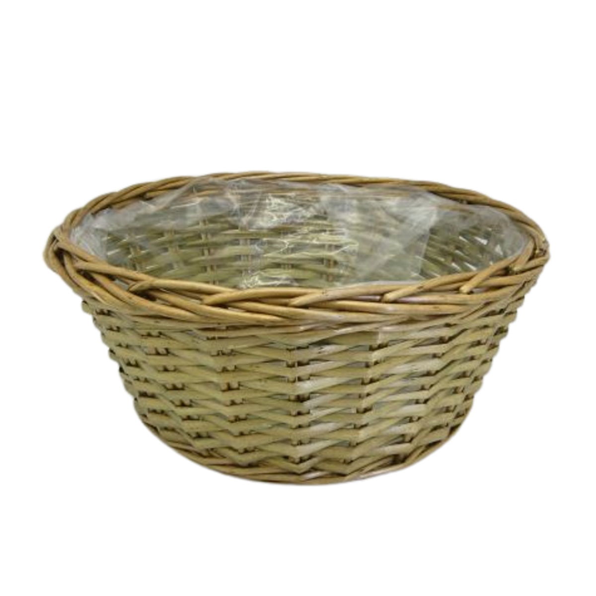 Proutěné a dřevěné obaly - Miska kulatá proutěná s igelitem přírodní 26cm