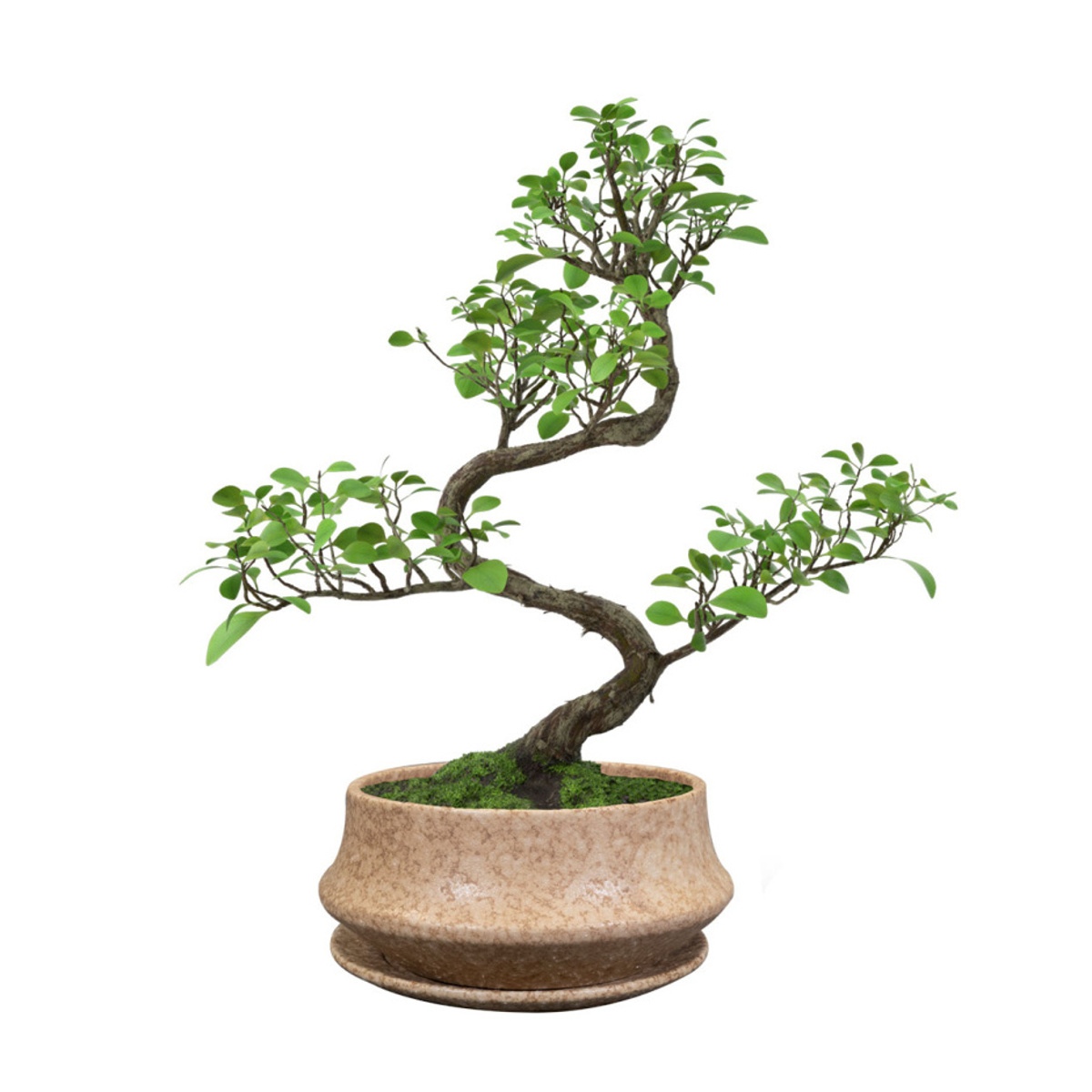 Miska kulatá s podmiskou keramická RIKI STONE písková 20cm-0