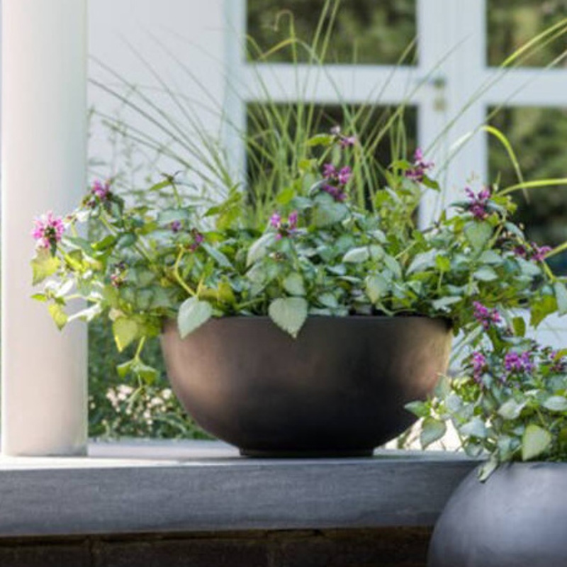 Miska kutalá PETER S fiberstone černá 20cm-0