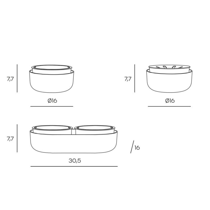Miska na naklíčení MICROGREENS Regrow sl.kost 30,5cm-0