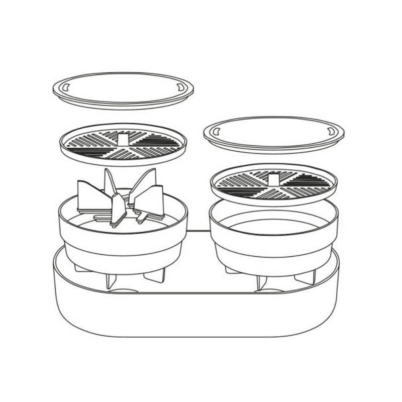 Miska na naklíčení MICROGREENS Regrow sl.kost 30,5cm-1