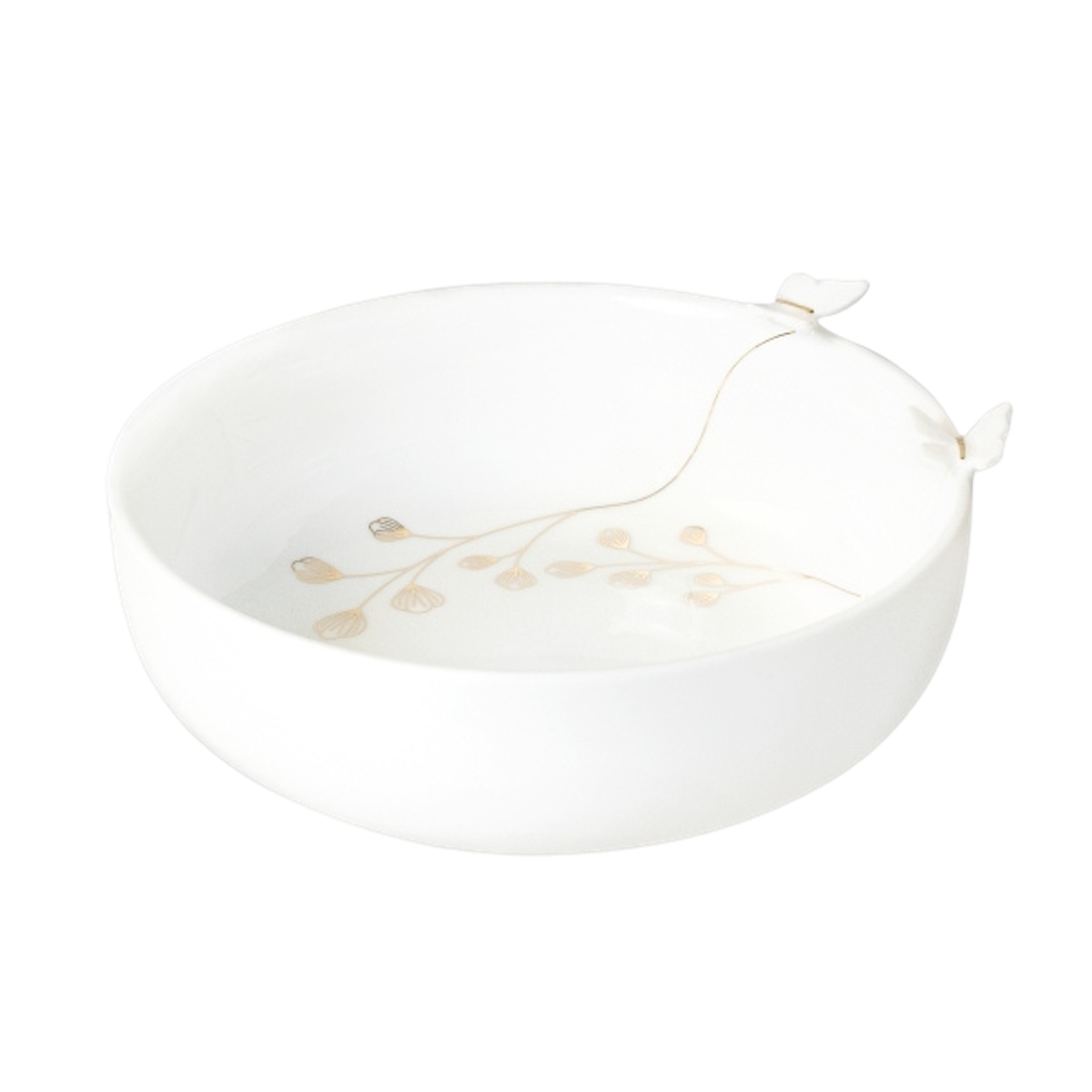 Misky a mísy - Miska porcelánová s motýlky 14cm