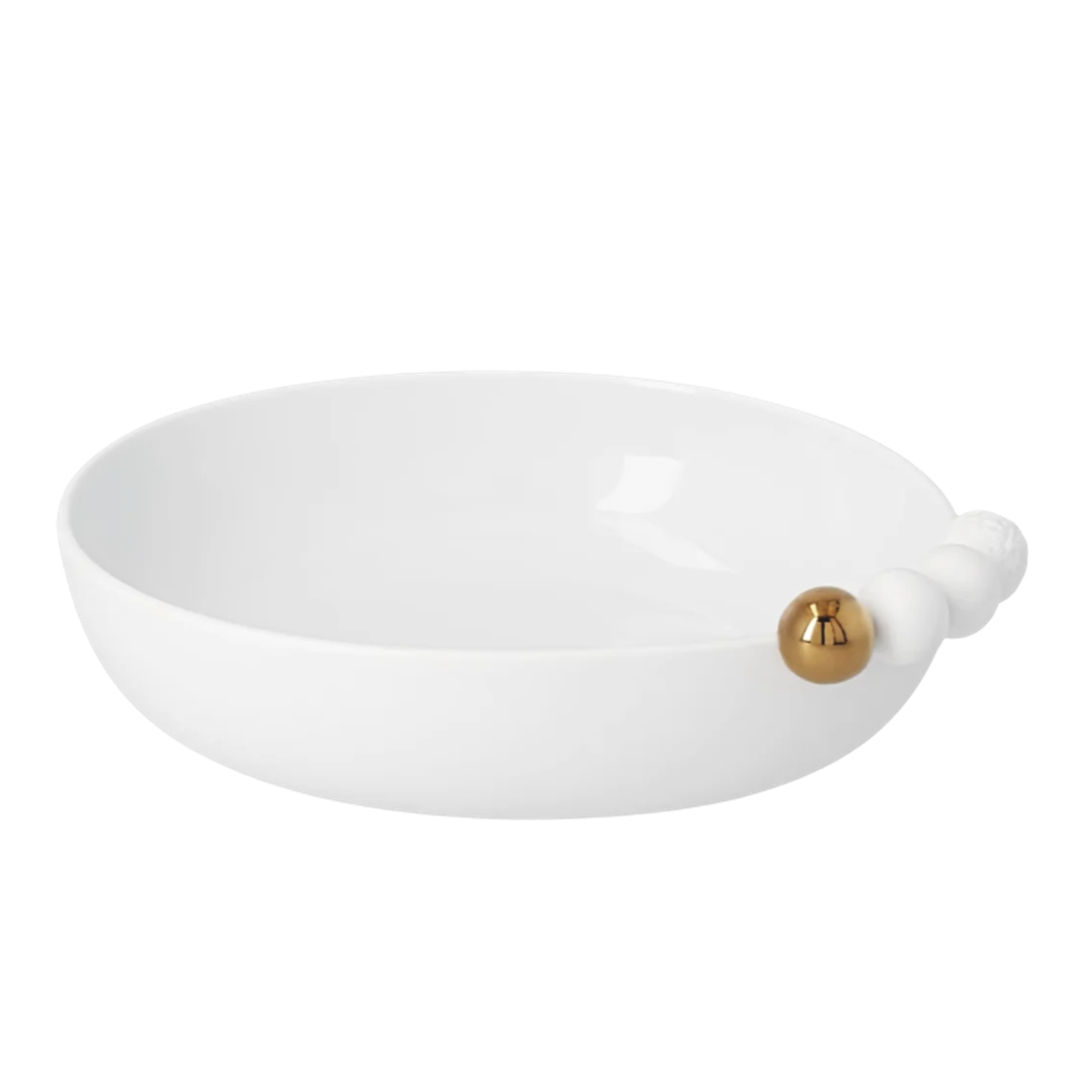 Vánoční nádobí a doplňky - Miska porcelánová se sněhovými koulemi 17,5cm