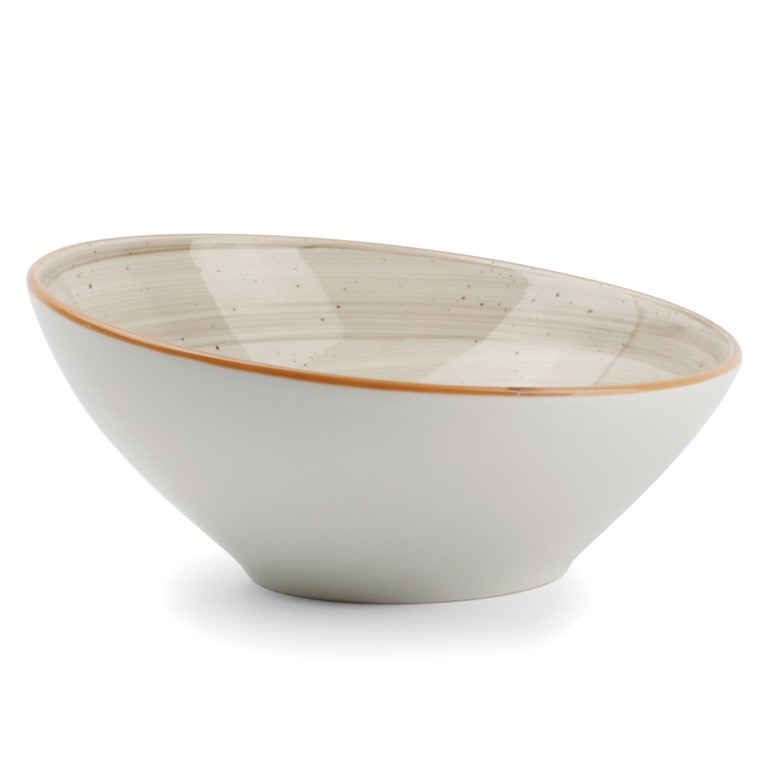 Misky a mísy - Miska porcelánová zkosená AURA 18cm BONNA