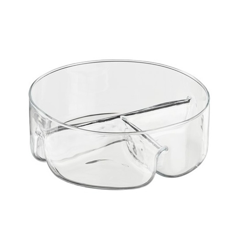 Misky a mísy - Miska skleněná na snack LINDA čirá 25,5cm