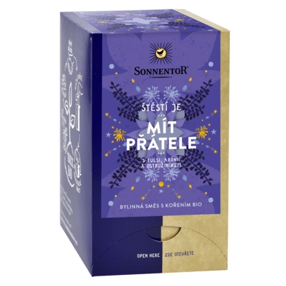 Nápoje - Mít přátele štěstí je - bio bylinný čaj 27g Sonnentor