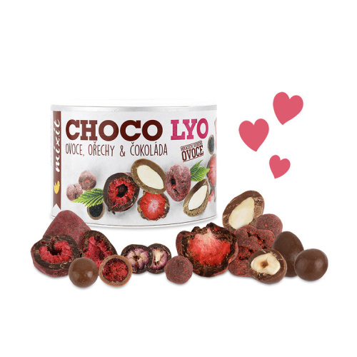 Čokoládové pochoutky - Mixit křupavé ovoce a ořechy v čokoládě 180g