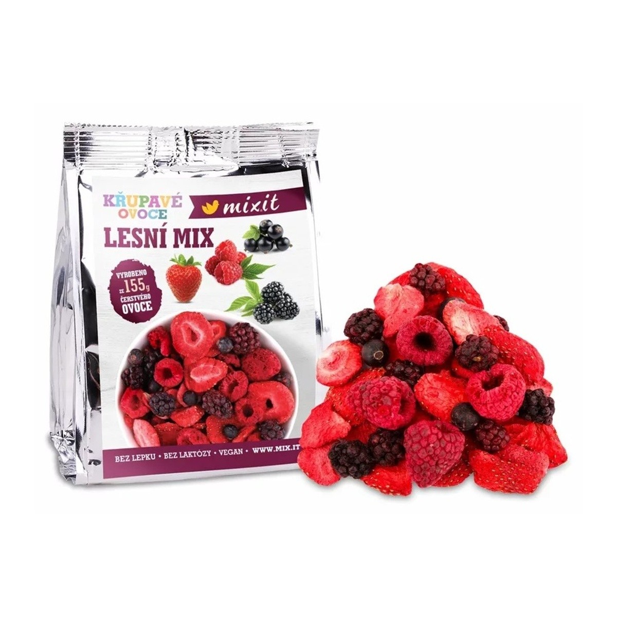 Mixit - Mixit křupavé ovoce do kapsy Lesní mix 20g