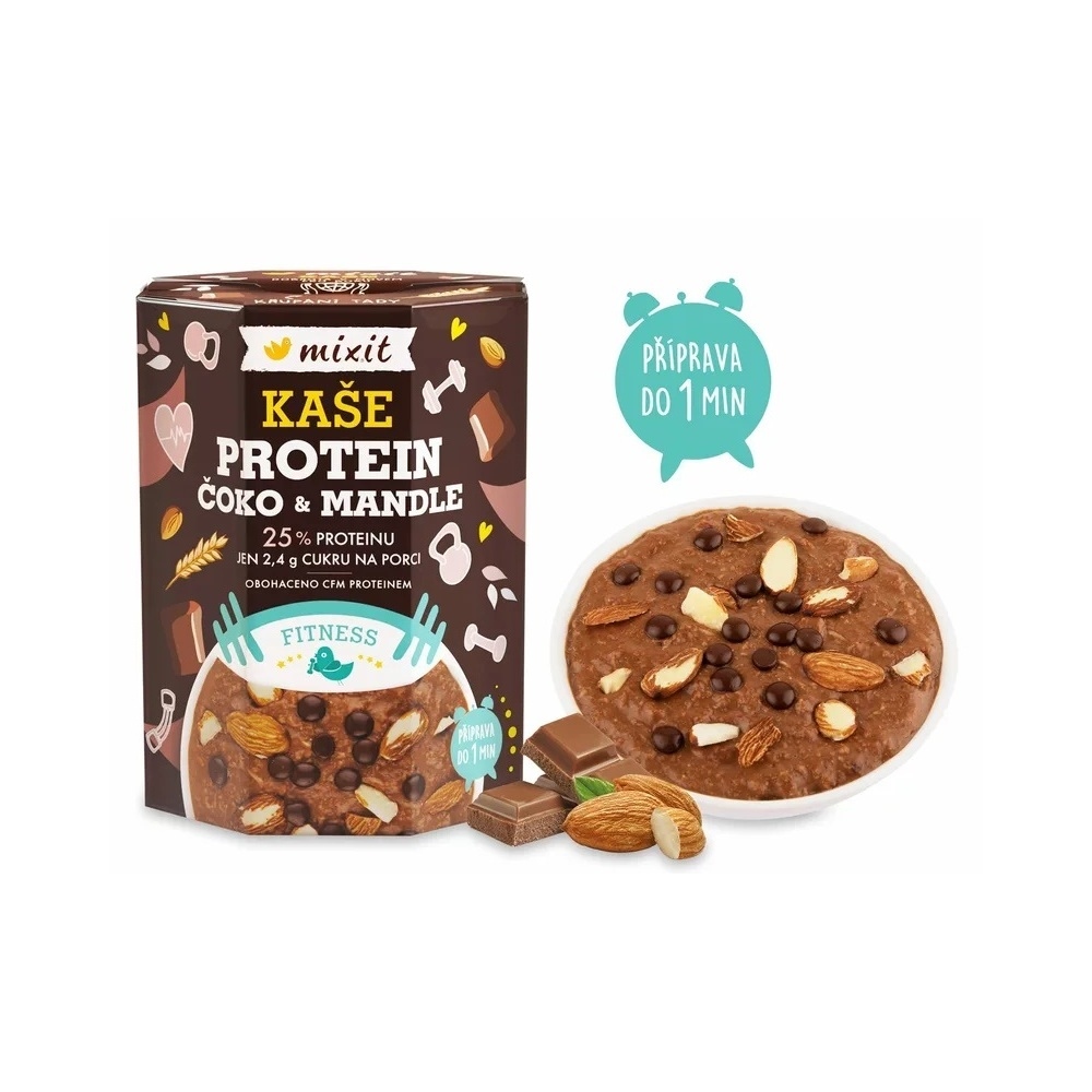 Mixit - Mixit minutová kaše Protein, čokoláda a mandle 320g