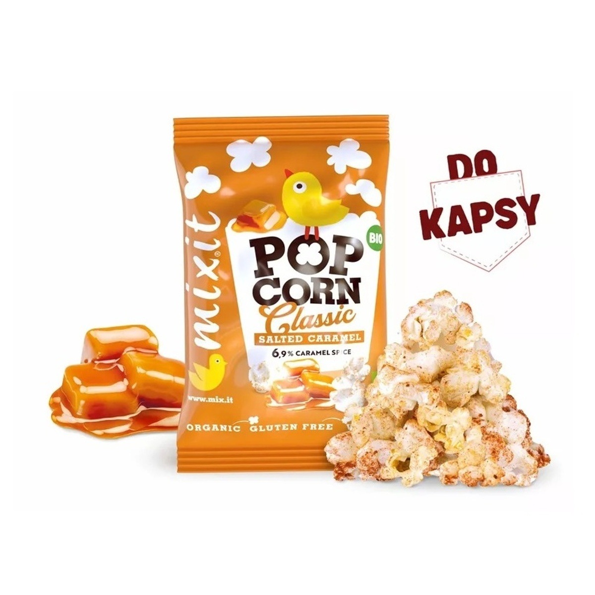 Mixit - Mixit Popcorn CLASSIC do kapsy slaný karamel 13g