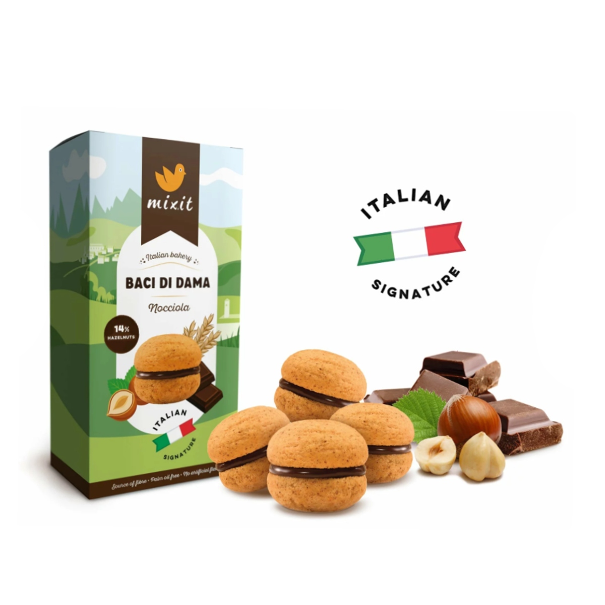 Mixit - Mixit sušenky Baci di Dama Nocciola 170g