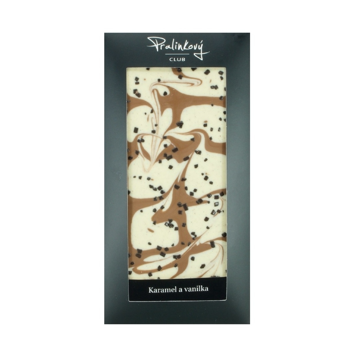 Čokoládové pochoutky - Mléčná čokoláda s karamelem a vanilkou 90g