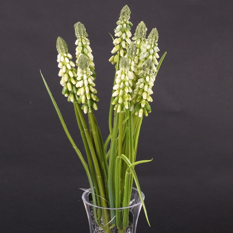 Jarní umělé květiny - Modřenec MARGIE trs umělý krémový 30cm