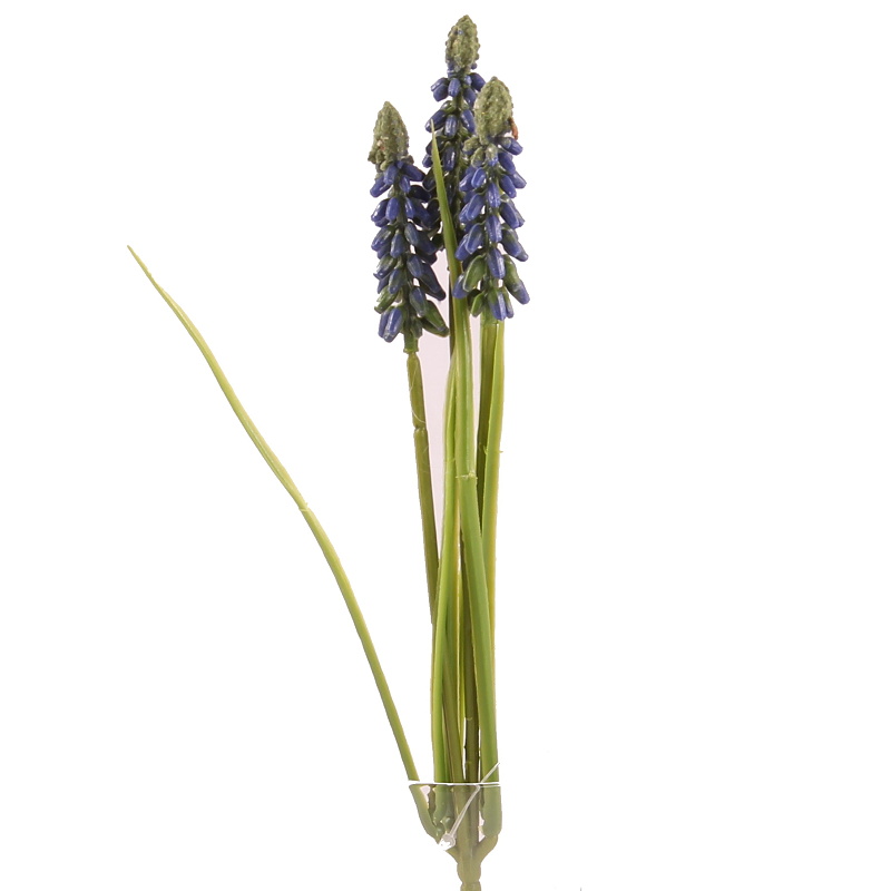 Jarní umělé květiny - Modřenec MARGIE trs umělý mordý 30cm