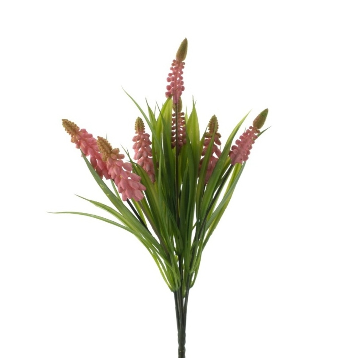 Jarní umělé květiny - Modřenec v trsu umělý růžový 32cm