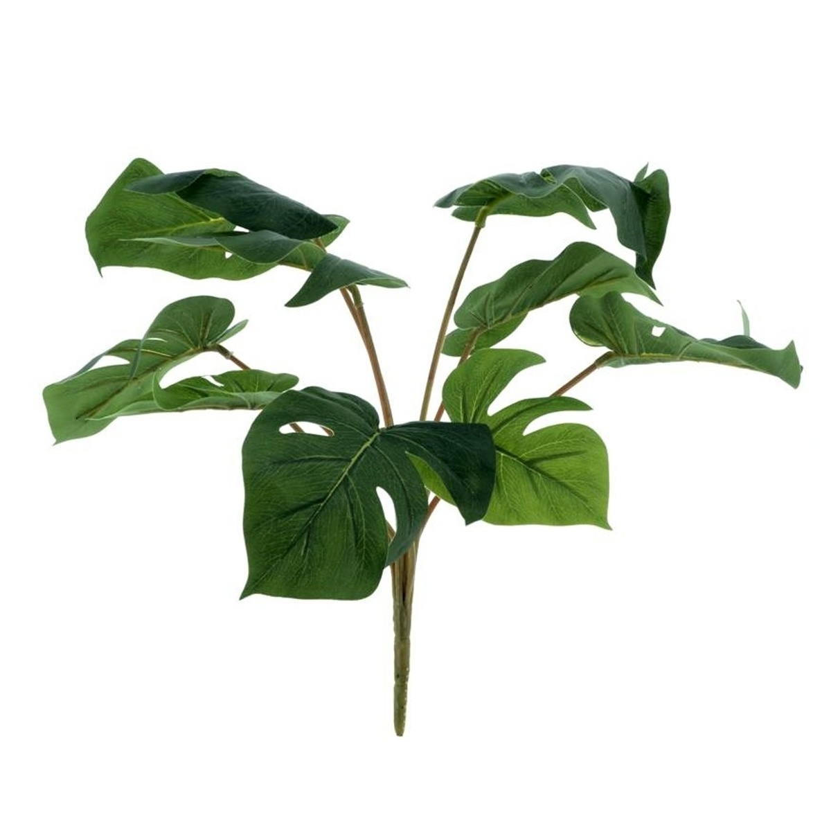 Celoroční umělé květiny - Monstera v trs umělá 39cm