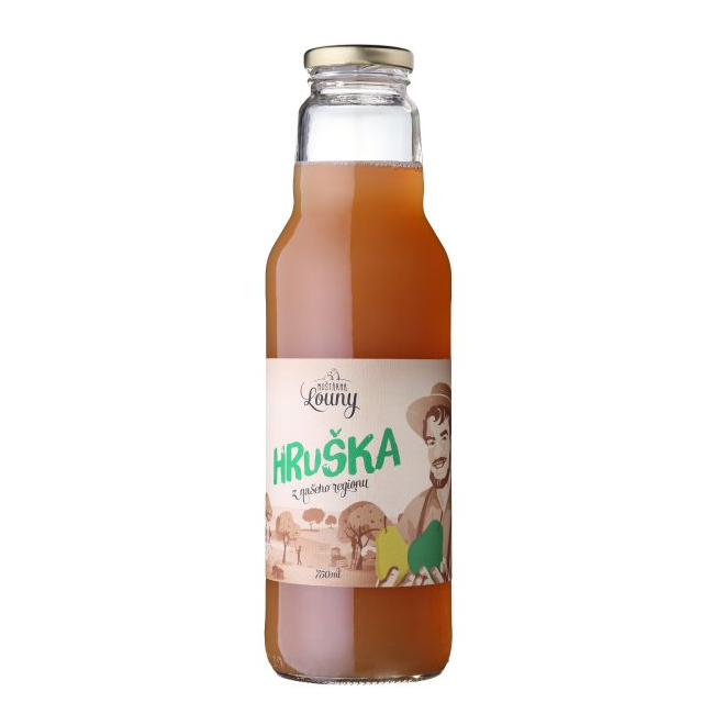 Sirupy, koncentráty, mošty - Mošt hruška 750ml Moštárna Louny
