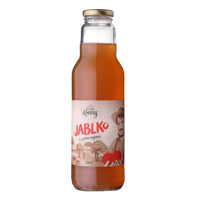 Sirupy, koncentráty, mošty - Mošt jablko 750ml Moštárna Louny