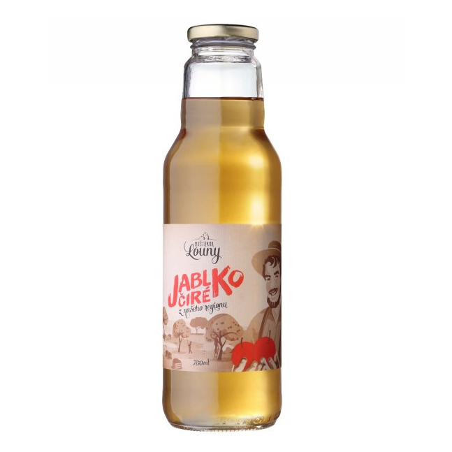 Sirupy, koncentráty, mošty - Mošt jablko čiré 750ml Moštárna Louny